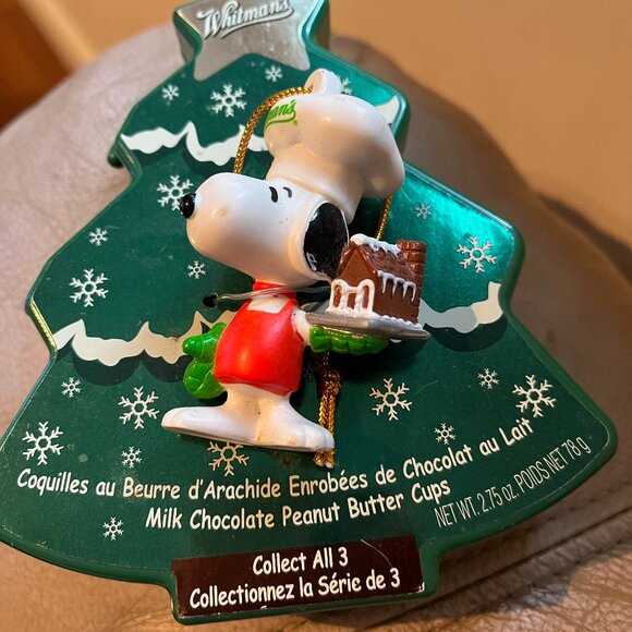 whitmans Other - Snoopy Woodstock Peanuts Whitman Chocolate Christmas Ornament Gingerbread House